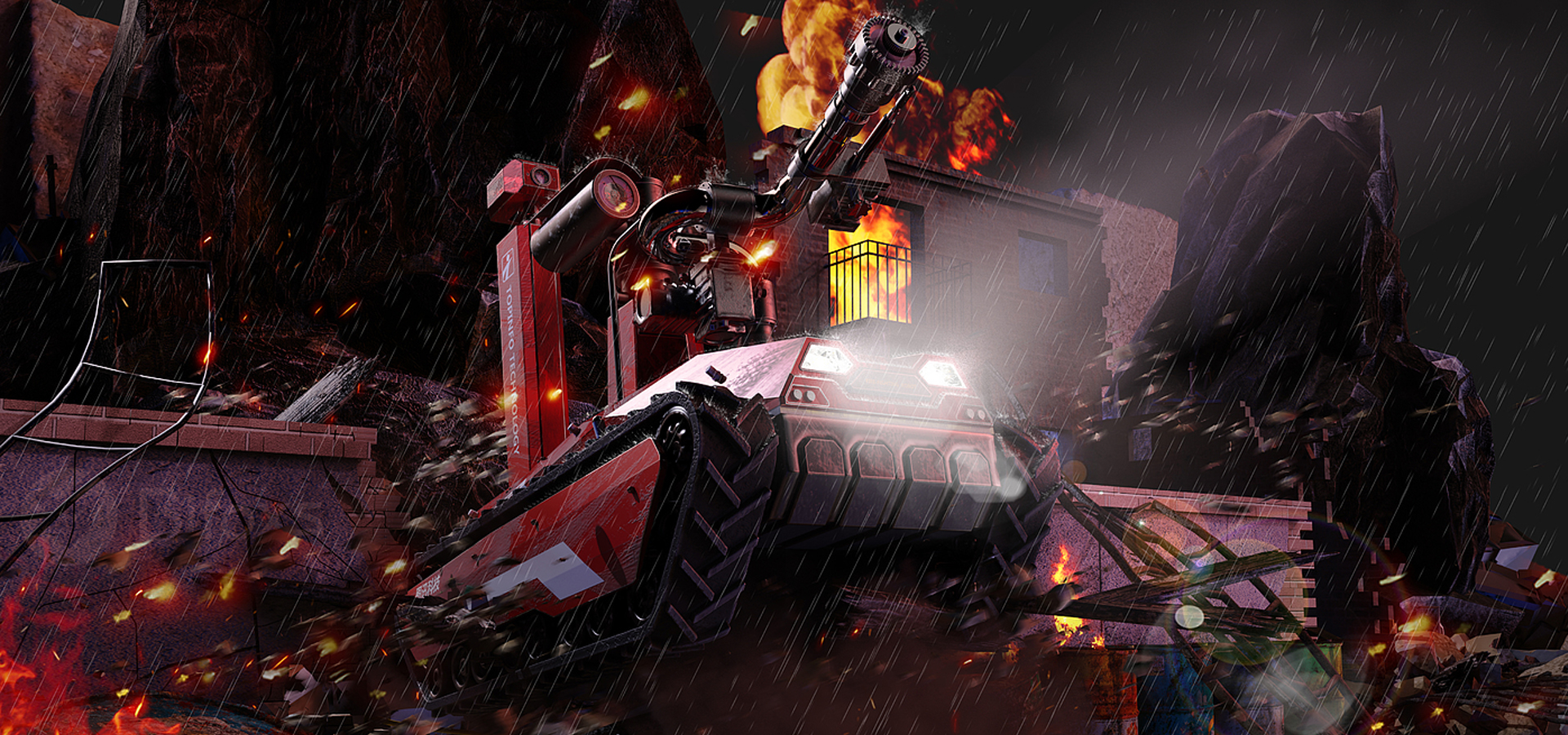 消防滅火偵察機器人設計 消防滅火偵察機器人設計